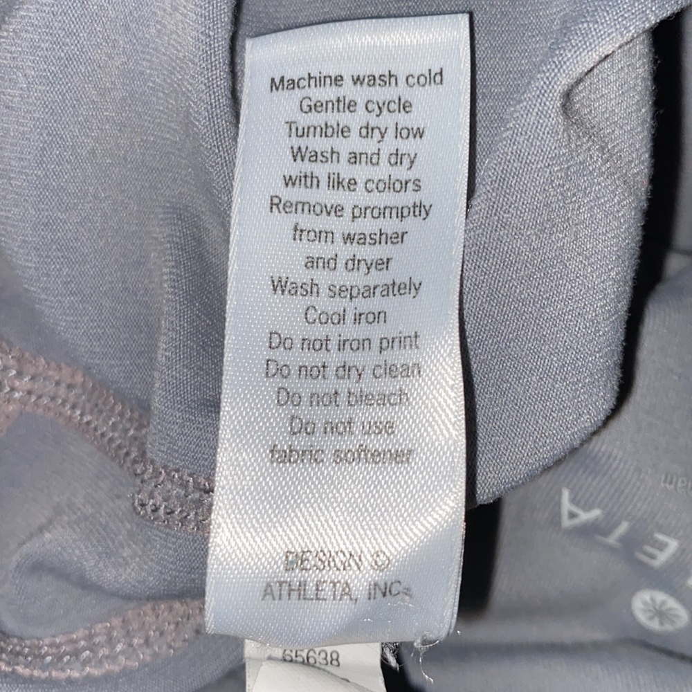 Athleta gray high rise exercise pants size XS - Picture 6 of 9